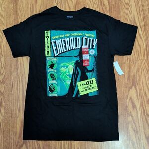 Wicked Emerald City Black T-Shirt Size M (32-34) Short Sleeve Tales From OZ